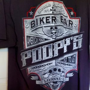 Poopy's biker bar tshirt